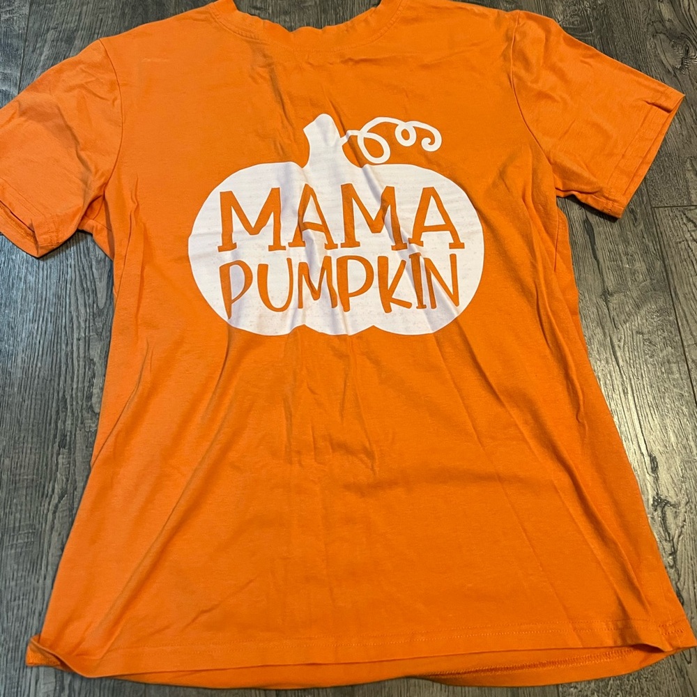 Orange 'Mama Pumpkin' T-Shirt